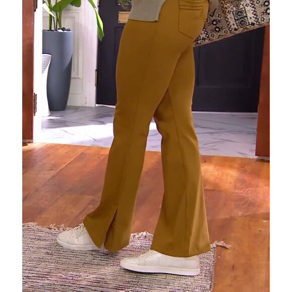 Women With Control Tummy Control St Tropez Twill Bootcut Pants 18W Honey A553814 - Picture 11 of 13